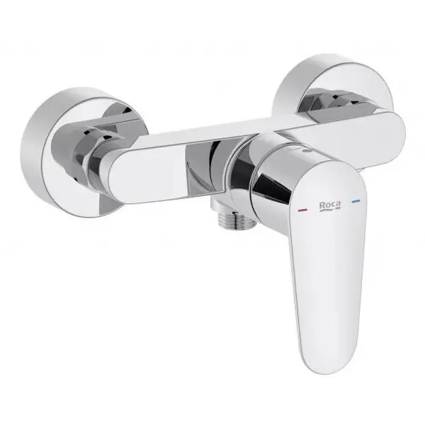 Roca Baterie dus Roca A5A214FC00, Gama Victoria Plus, aparenta, monocomanda, Crom
