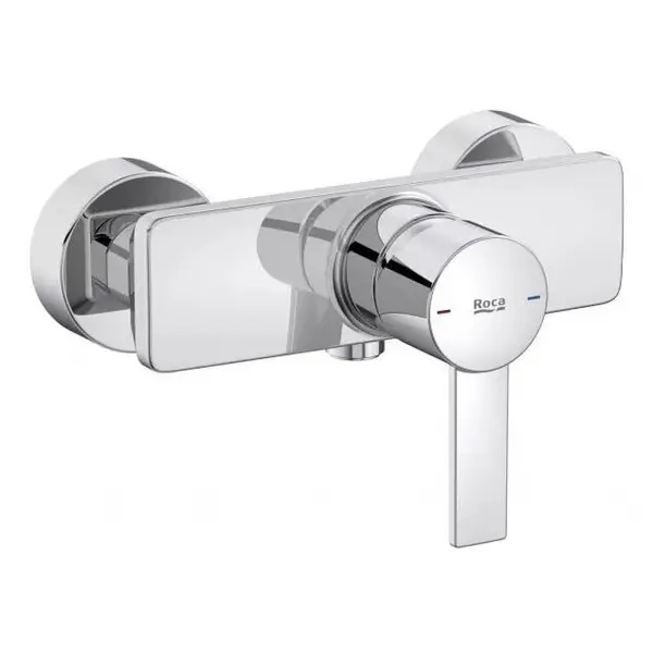 Roca Baterie dus Roca A5A215FC00, Gama Targa, aparenta, monocomanda, Crom