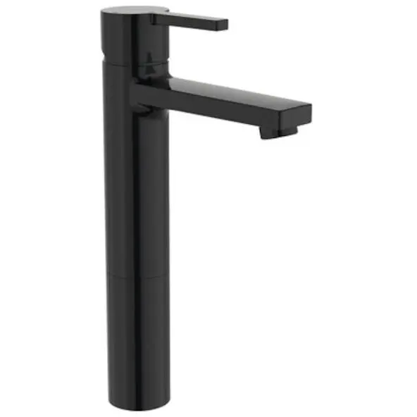 Roca Baterie lavoar Roca, Gama Naia A5A3B96CN0, monocomanda, marime XL, levier metalic, cartus ceramic, fara set de evacuare, titanium black, negru