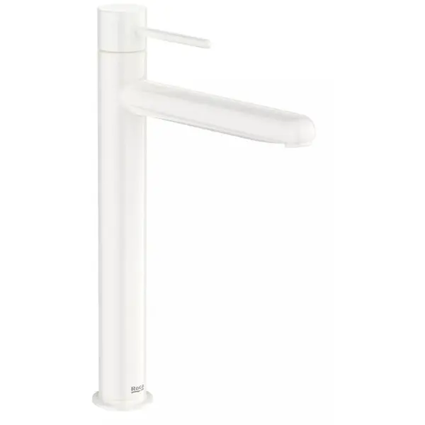 Roca Baterie lavoar Roca, Gama NU A5A343FP30, monocomanda, marime XL, levier metalic PIN, cartus ceramic, fara set de evacuare, glossy white, alb