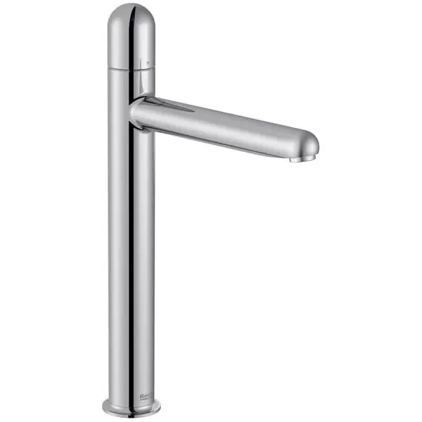 Roca Baterie lavoar Roca, Gama NU, monocomanda, marime XL, levier metalic Dome, cartus ceramic, fara set de evacuare, Crom