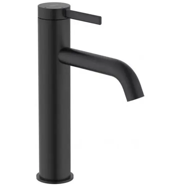 Roca Baterie lavoar Roca, Gama Ona A5A3C9ENB0, monocomanda, marime L, levier metalic, cartus ceramic, set evacuare push to open, negru