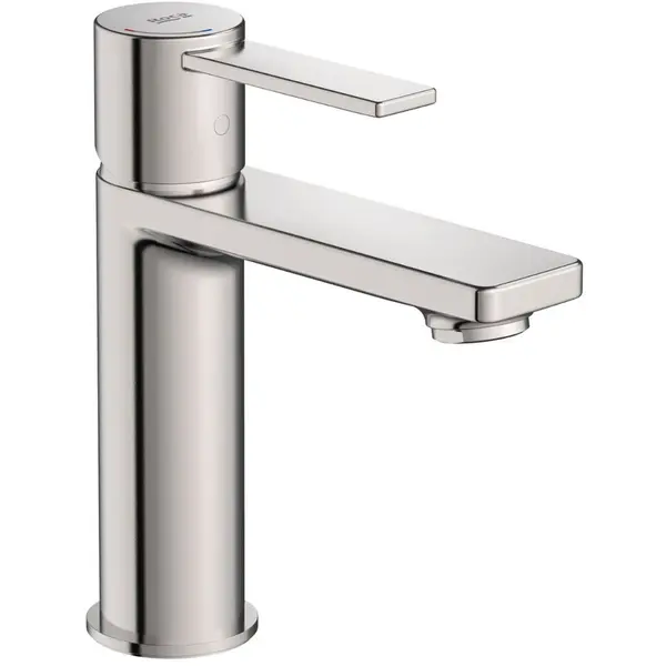 Roca Baterie lavoar Roca, Gama Targa A5A325FSM0, monocomanda, marimea S, levier metalic, cartus ceramic, fara set de evacuare, pipa pivotanta, crom mat