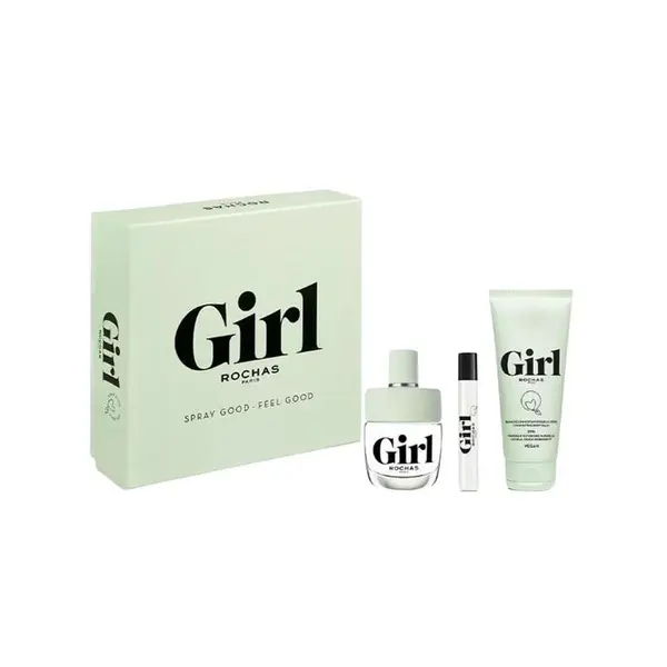 Rochas Girl Set cadou pentru femei Volum 100 ml EDT + EDT 7,5 ml + 100 ml loțiune de corp