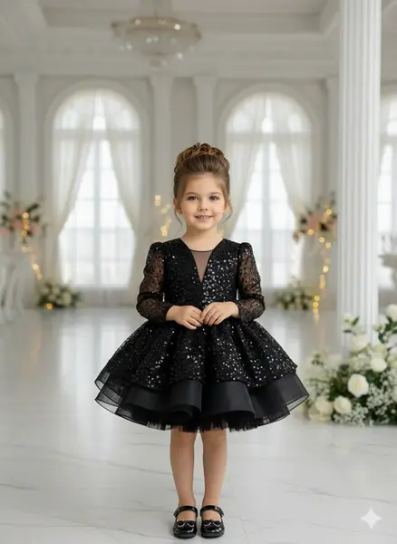 Rochie alba eleganta pentru fete, din dantela brodata - Julieta