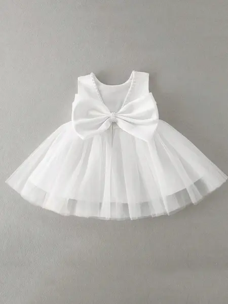 Rochie de ocazie pentru bebe ANNABEL - alb / 3-6 luni (62-68CM)