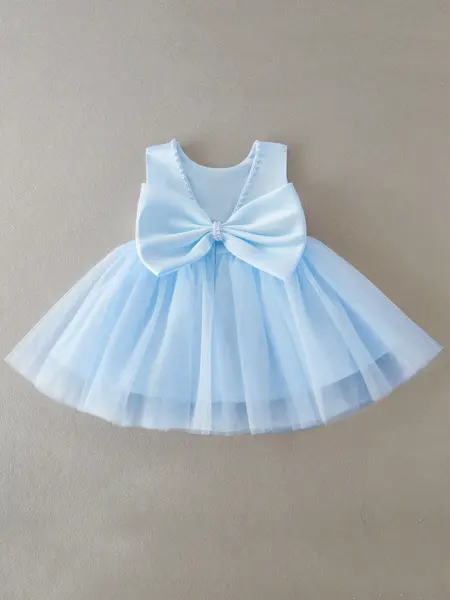 Rochie de ocazie pentru bebe ANNABEL - albastru / 18-24 luni (86-92CM)