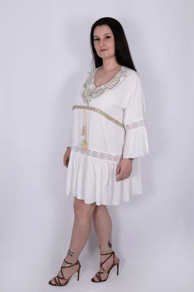 Rochie de plaja cu dantela