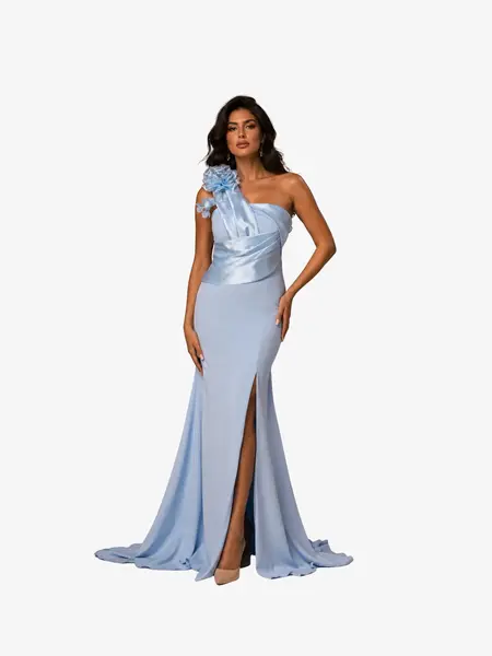 Rochie Eleganta “Begonia”, Albastru - M