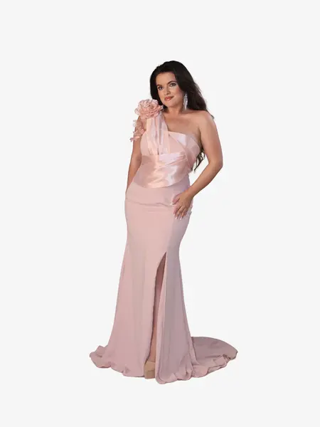 Rochie Eleganta “Begonia”, Roz - XL