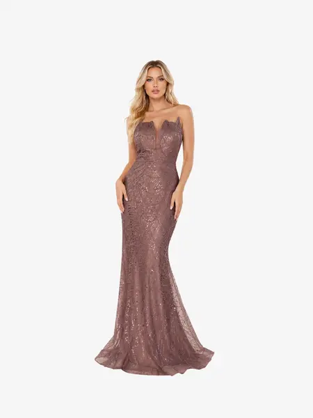 Rochie Eleganta “Camila”, Nude - XL