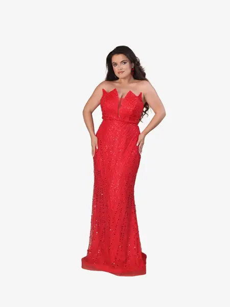 Rochie Eleganta “Camila”, Rosu - M