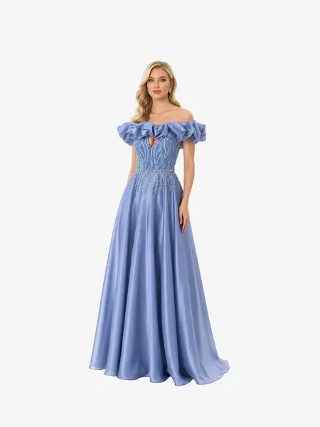 Rochie Eleganta Milenna, Albastru - L