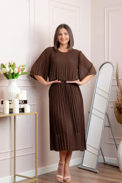 Rochie eleganta plisata Arielle - Maro