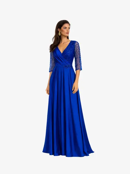 Rochie Eleganta “Zaira”, Albastru - 3XL
