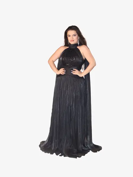 Rochie Lunga “Agatha”, Negru - XL