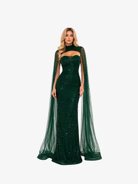 Rochie Lunga “Altesa”, Verde - M