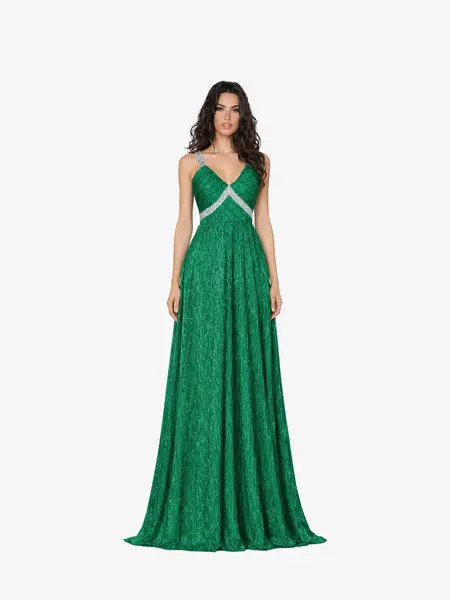 Rochie Lunga “Andra”, Verde - L