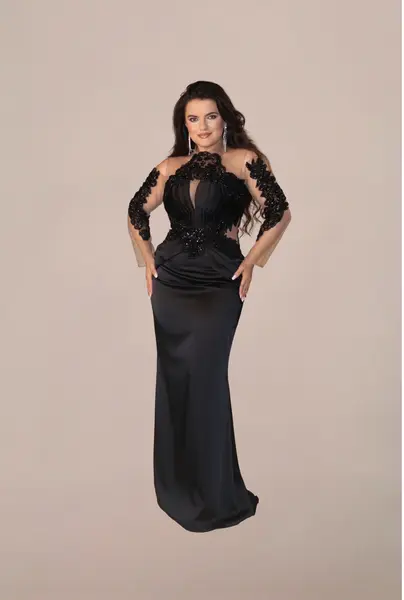 Rochie Lunga "Azira", Negru - M
