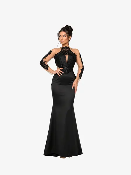 Rochie Lunga "Azira", Negru - S