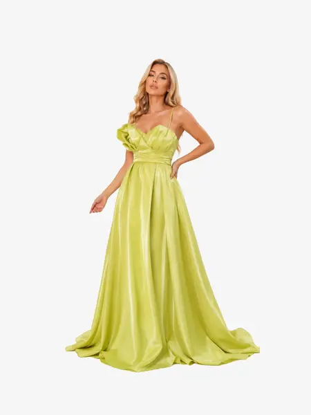 Rochie Lunga "Casy", Verde Fistic - XS