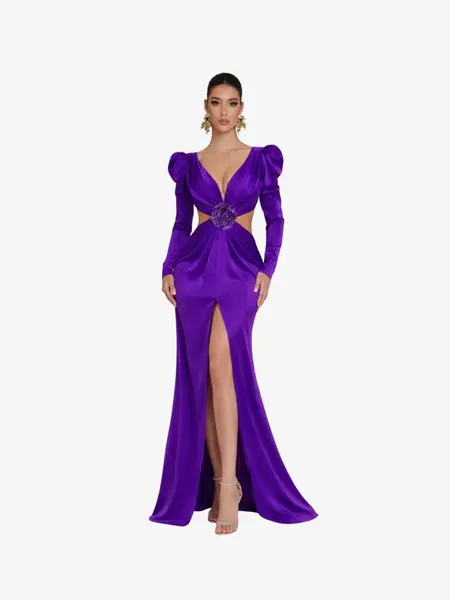 Rochie Lunga "Cely", Mov - S