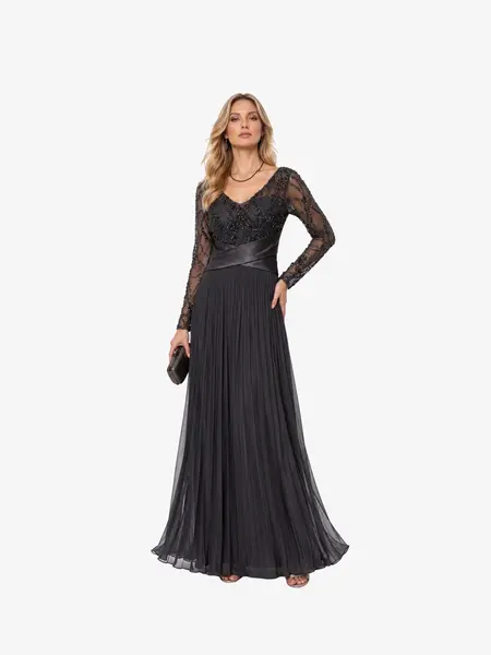 Rochie Lunga “Christine”, Negru - XXL