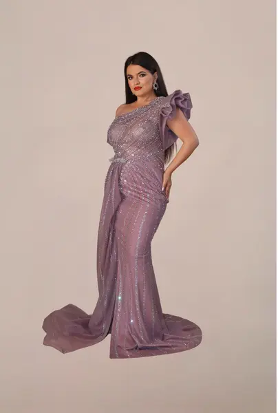Rochie Lunga "Contesa Luxury", Mov - M