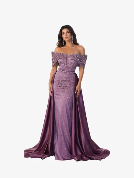 Rochie Lunga “Daiana” Regal, Mov - XXL