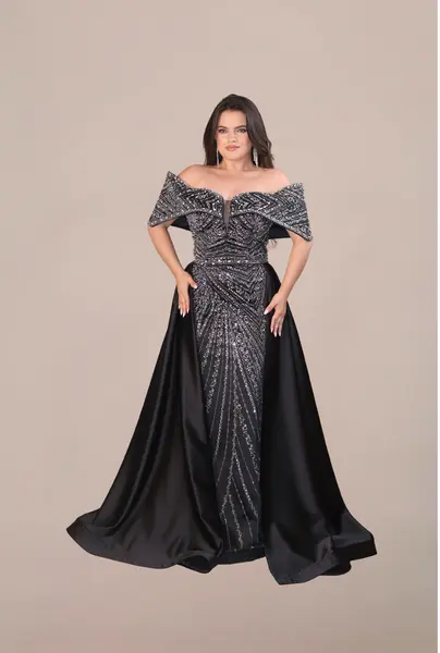 Rochie Lunga “Daiana” Regal, Negru - L