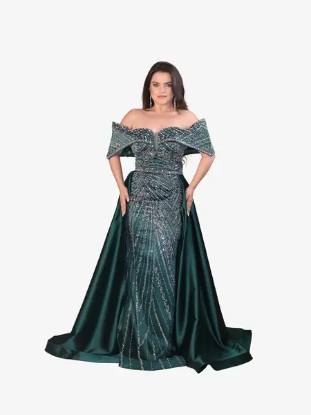 Rochie Lunga “Daiana” Regal, Verde - XL