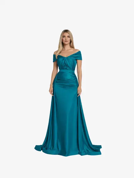 Rochie Lunga "Danely", Turcoaz - XXL
