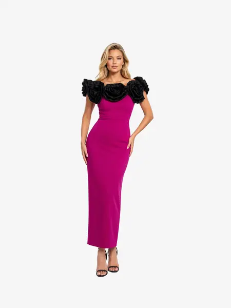 Rochie Lunga "Gretta", Fucsia - L