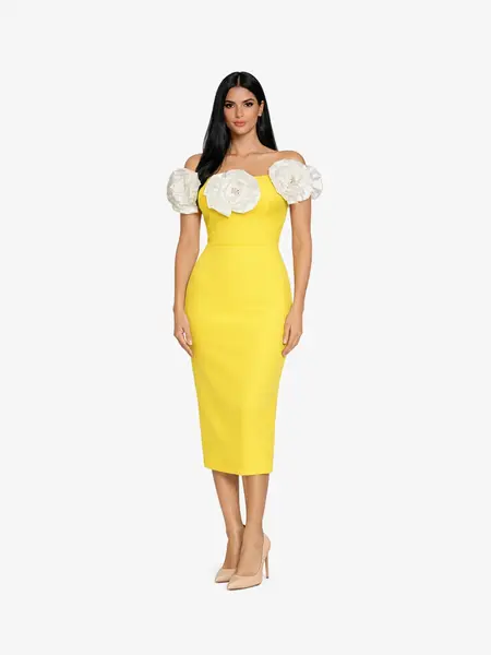 Rochie Lunga "Gretta", Galbena - XL