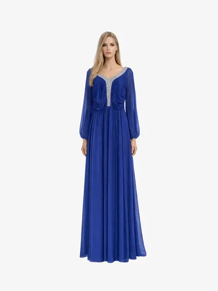 Rochie Lunga “Hestia”, Albastru - XL