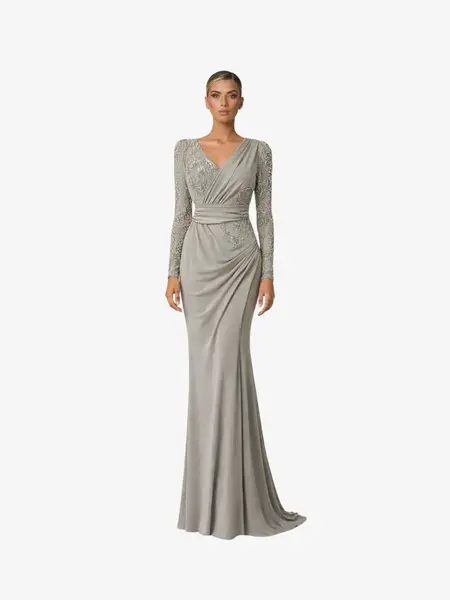 Rochie Lunga "Iazira", Gri - S