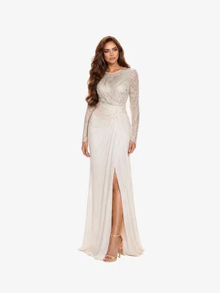 Rochie Lunga “Illona”, Alb - L