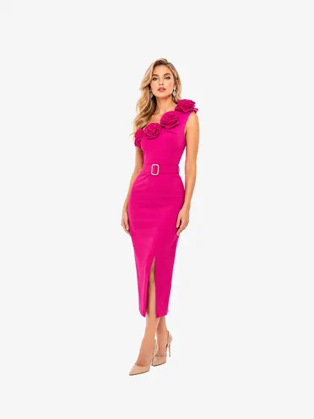 Rochie Lunga "Kinzy", Fucsia - XL