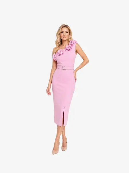 Rochie Lunga "Kinzy", Roz Pudra - XXL