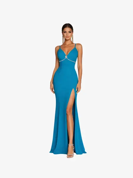 Rochie Lunga "Lethia", Azure - S