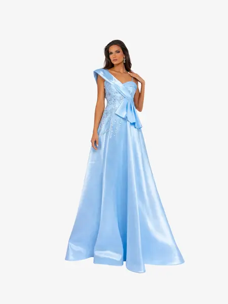 Rochie Lunga "Linda", Albastra - XL