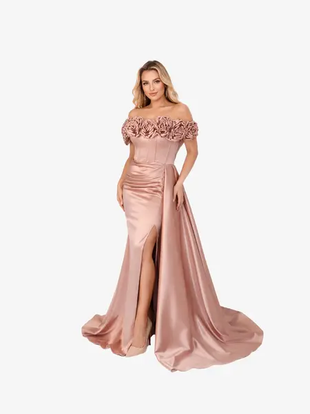Rochie Lunga "Luiza Luxury", Maro - S