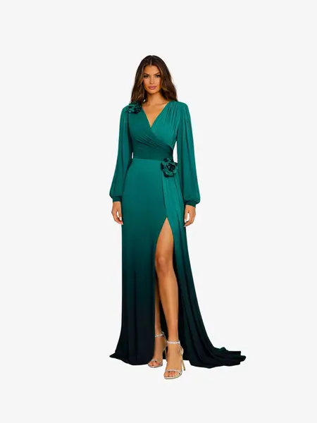 Rochie Lunga "Maira", Turcoaz - XL
