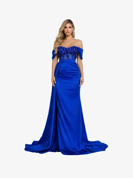 Rochie Lunga "Melody", Albastra - L