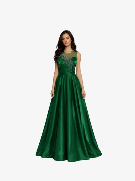 Rochie Lunga "Nelly", Verde - L