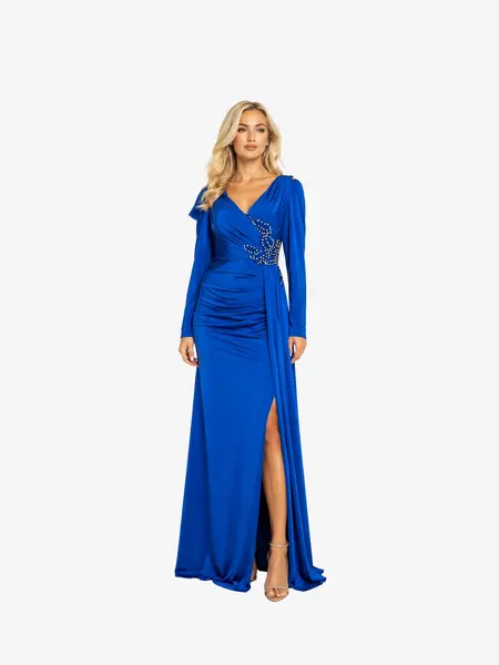 Rochie Lunga "Ofelia", Albastru - albastru / XL