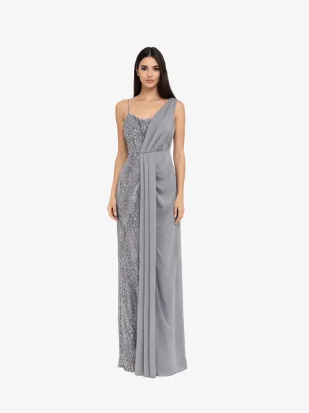 Rochie Lunga “Rowa”, Gri - XXL