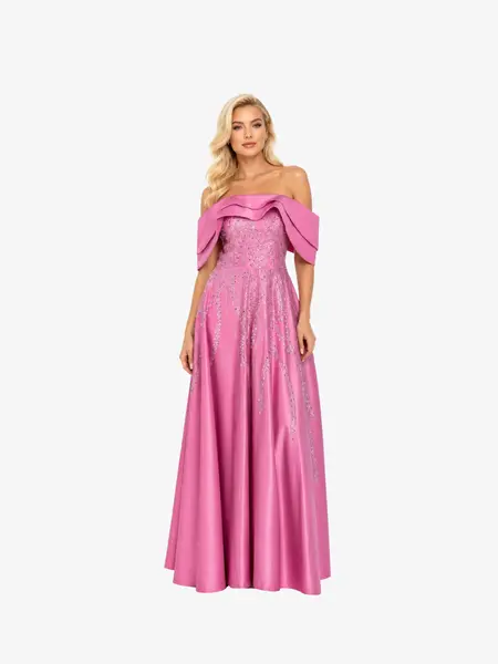 Rochie Lunga "Tamina" Roz - S