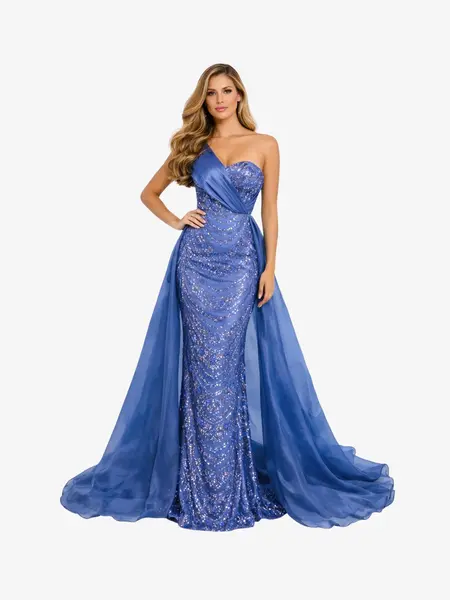 Rochie Lunga "Valentina", Albastru Petrol - M