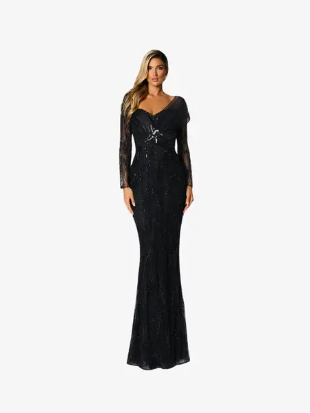 Rochie Luxury “Persia”, Negru - 4XL
